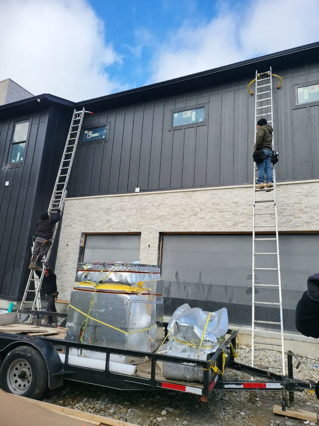 Commercial roof inspection documented in Sandstone Lakes